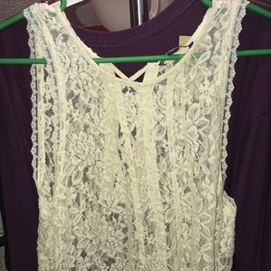 very cute lacey tank top